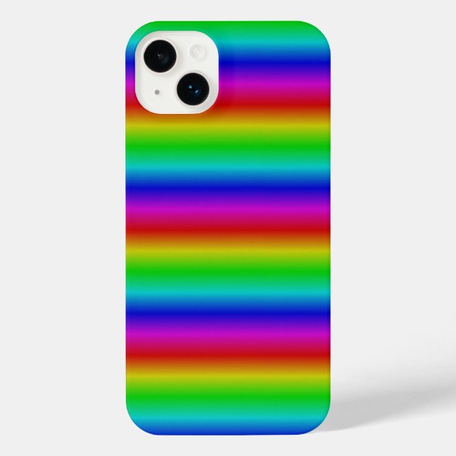 Rainbow Strips - Pattern iPhone Case (Back)