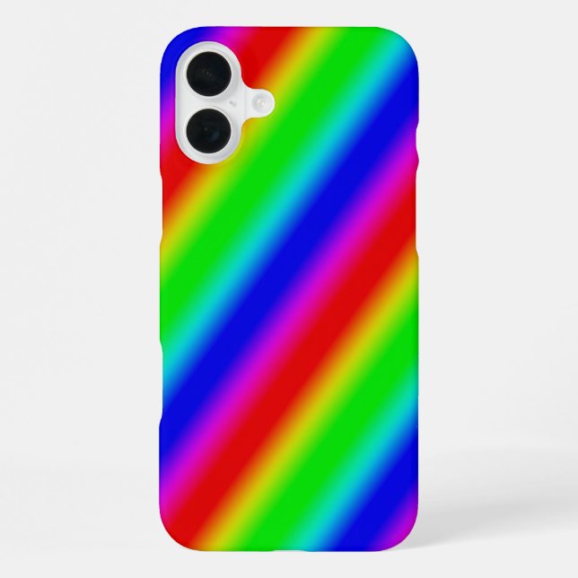 Rainbow Strips - Pattern iPhone Case (Back)