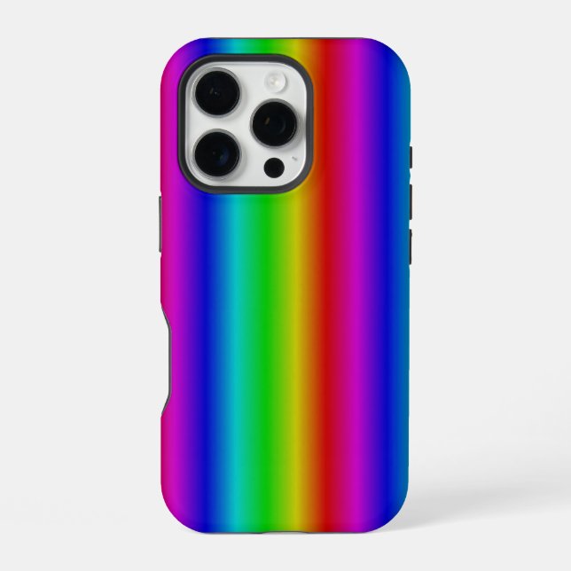 Rainbow Strips - Pattern iPhone Case (Back)