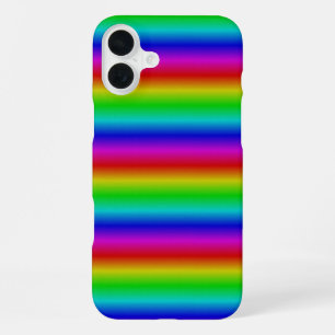 Rainbow Strips - Pattern iPhone 16 Plus Case