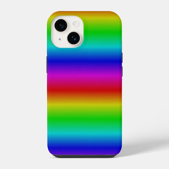Rainbow Strips - Pattern iPhone Case (Back)