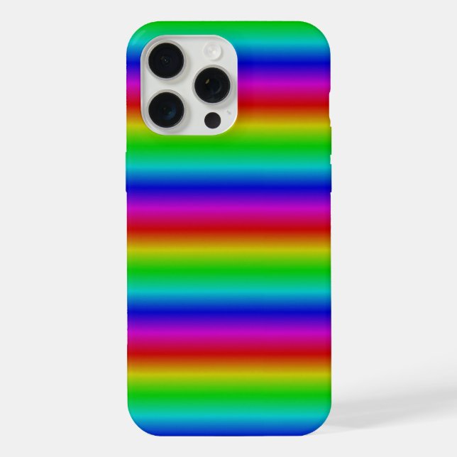 Rainbow Strips - Pattern iPhone Case (Back)