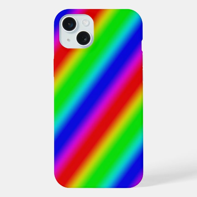 Rainbow Strips - Pattern iPhone Case (Back)