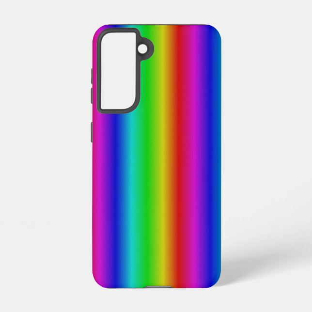 Rainbow Strips - Pattern Samsung Galaxy S21 Case (Back)