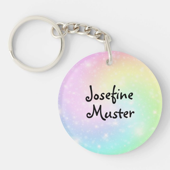 Rainbow Strudel Key Ring (Front)