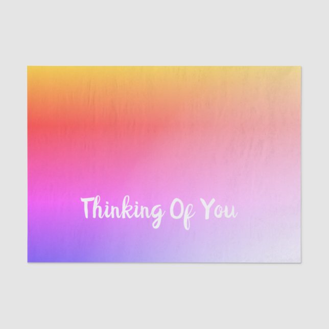 Rainbow Style Pretty Tissue Paper (Front)