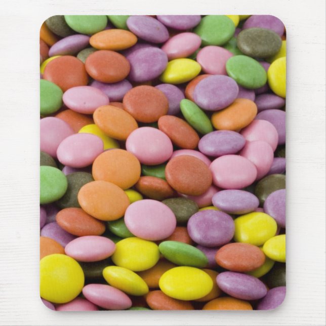 Rainbow sugar candies photograph mouse pad (Front)