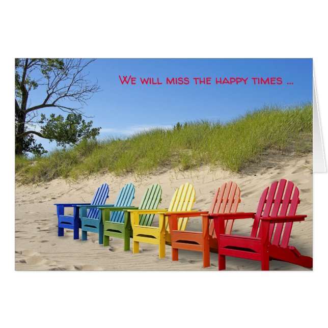 Rainbow Summer Beach Chairs (Front Horizontal)