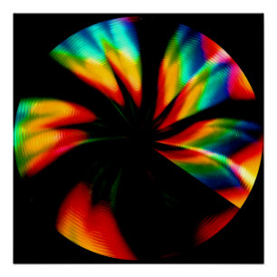 Rainbow Sun A Light Painting Poster