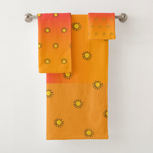 Rainbow Sun Repeat Bath Towel Set