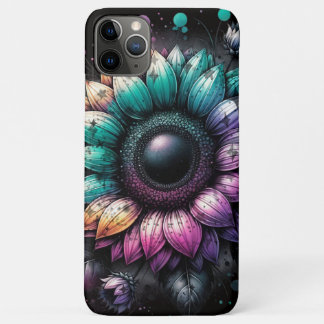 Rainbow Sunflowers iPhone Cases