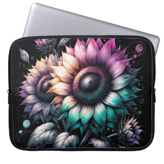 Rainbow Sunflowers Laptops Cases