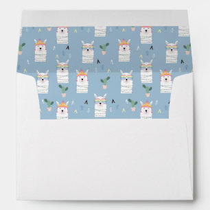 Rainbow Sunglasses Llama Pattern Envelope