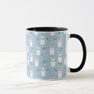 Rainbow Sunglasses Llama Pattern Mug