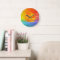 Rainbow Sunrise Wall Clock