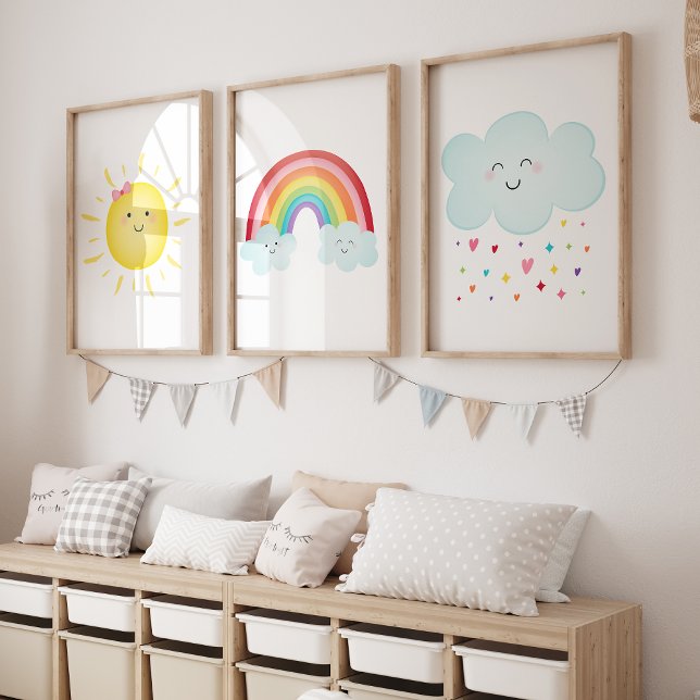 Rainbow Sunshine Clouds Nursery (Creator Uploaded)