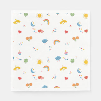 Rainbow Sunshine Party Napkin