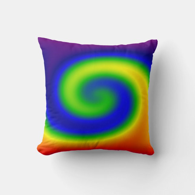 Rainbow Surf Cushion (Front)