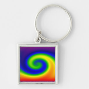 Rainbow Surf Key Ring