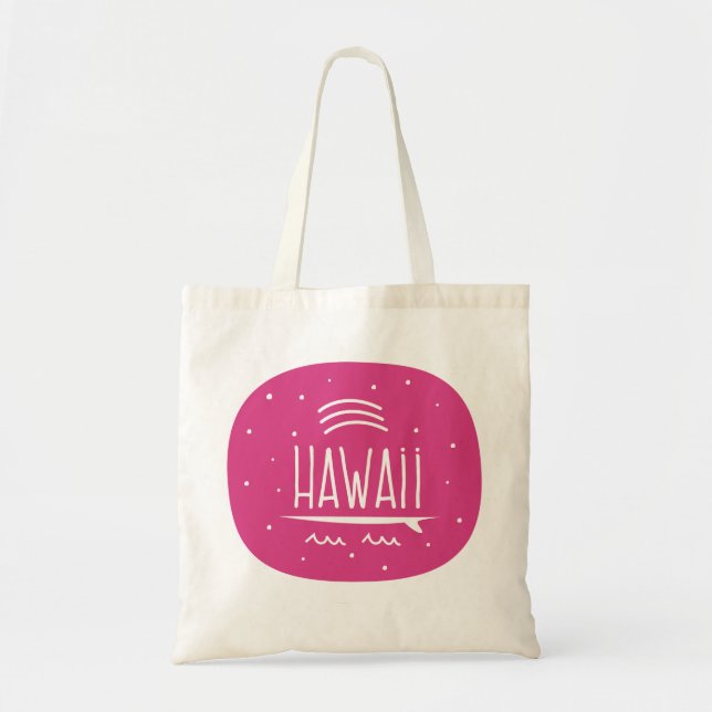"Rainbow Surfboard Hawaii" Bag (Front)