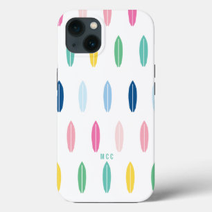 Rainbow Surfboard Personalised iPhone 13 Case