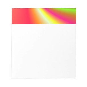 Rainbow Swirl Background Notepad