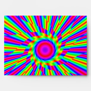Rainbow swirl envelope