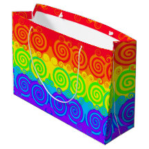 Rainbow Swirl Gift Bag