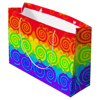 Rainbow Swirl Gift Bag