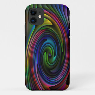 rainbow swirl iphone case