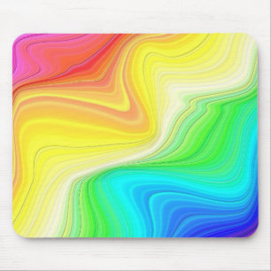 Rainbow Swirl Mouse Pad