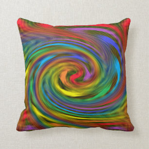 Rainbow Swirl Pillow