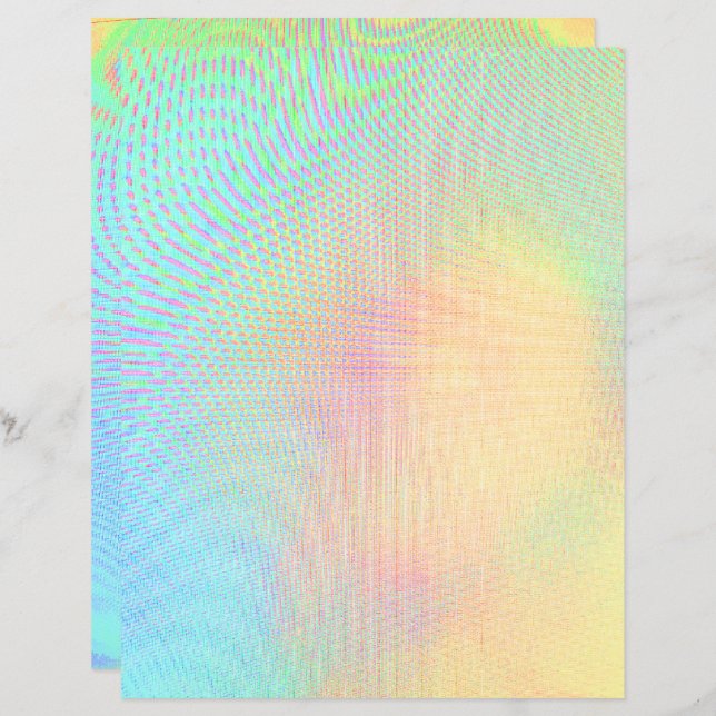 Rainbow Swirl Scrapbook Paper (Front/Back)