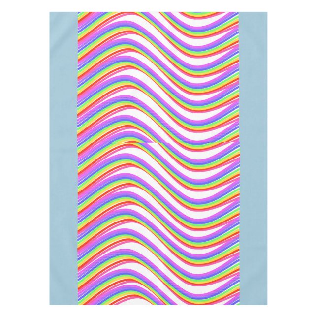 Rainbow Swirl Table Cloth (Front)