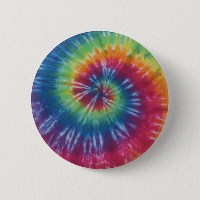 Rainbow Swirl Tie Dye Flair Button (Front)