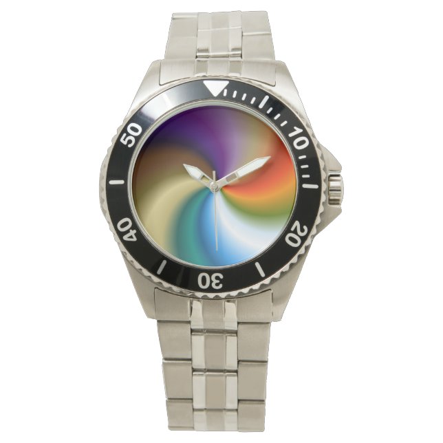 Rainbow Swirl Watch (Front)