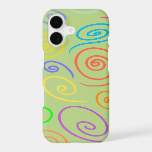Rainbow Swirls iPhone 17 Case