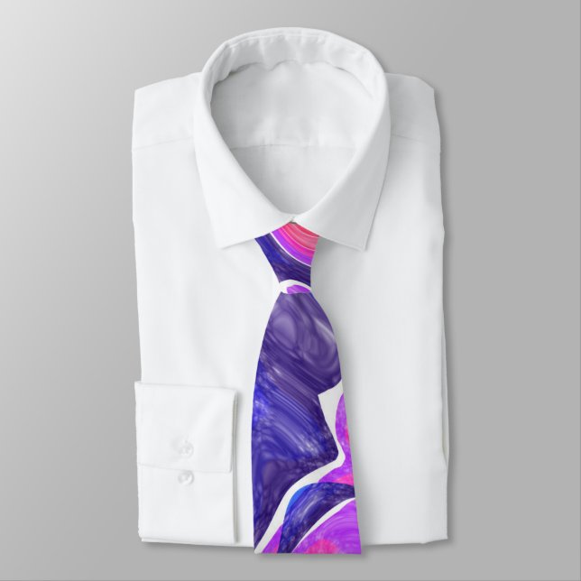 Rainbow Swirls Tie (Tied)