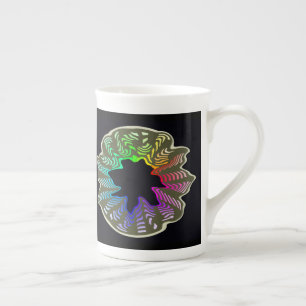 Rainbow Swish Bone China Mug