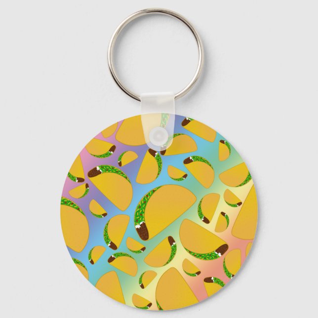 Rainbow tacos key ring (Front)