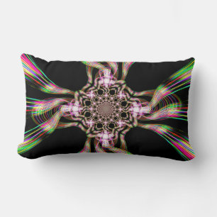 Rainbow Taffy Candy Explosion Two Lumbar Cushion