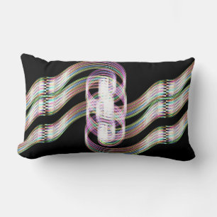 Rainbow Taffy Candy Two Lumbar Cushion