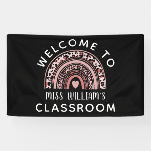 Rainbow Teacher Classroom Welcome Banner
