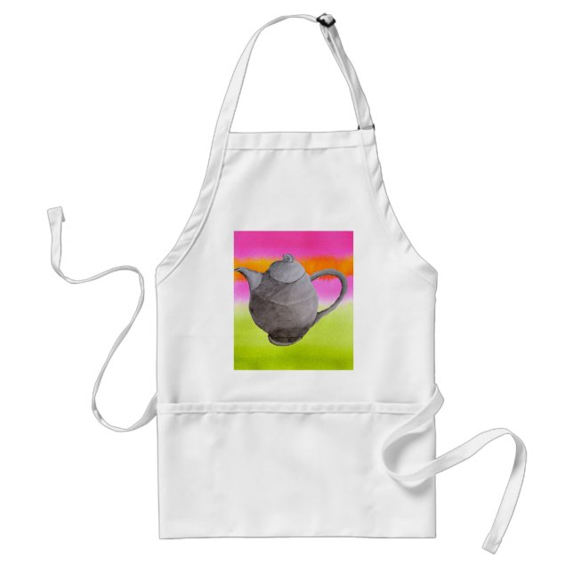Rainbow Teapot arty tea party Standard Apron (Front)