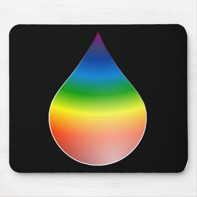 RAINBOW TEARDROP MOUSE PAD (Front)