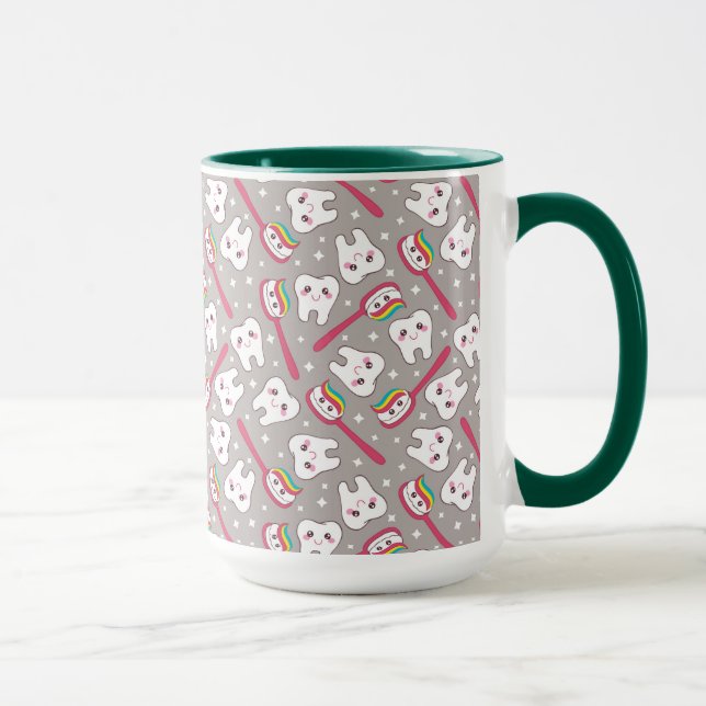 Rainbow Teeth Pattern Mug (Right)