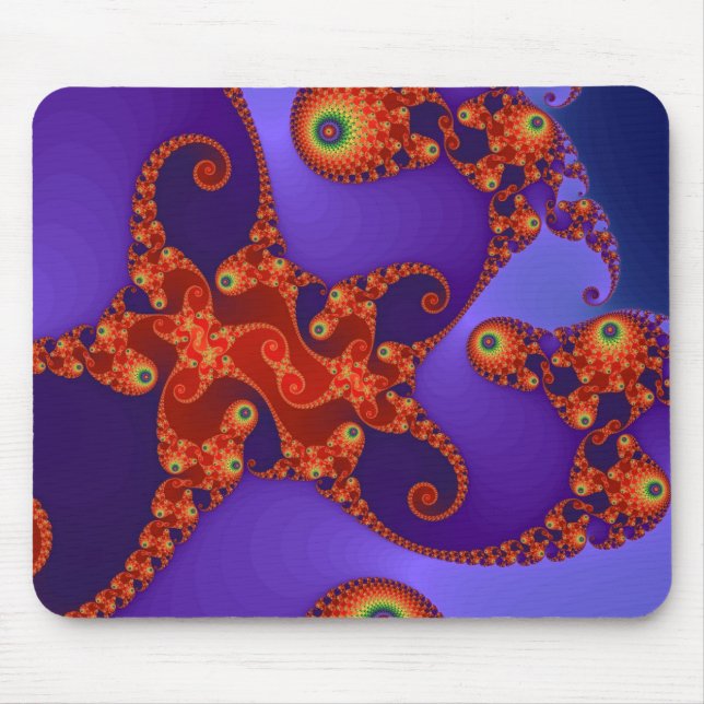 Rainbow Tentacles Mousepad (Front)