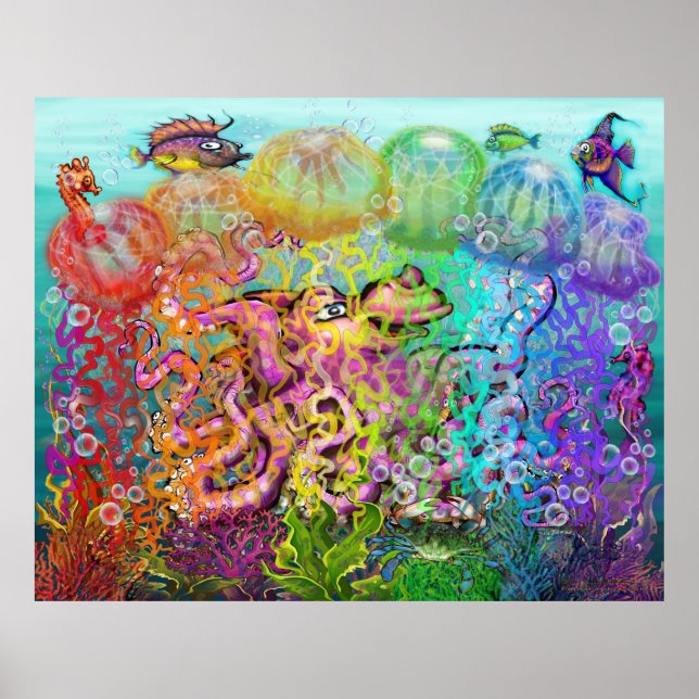 Rainbow Tentacles Poster (Front)