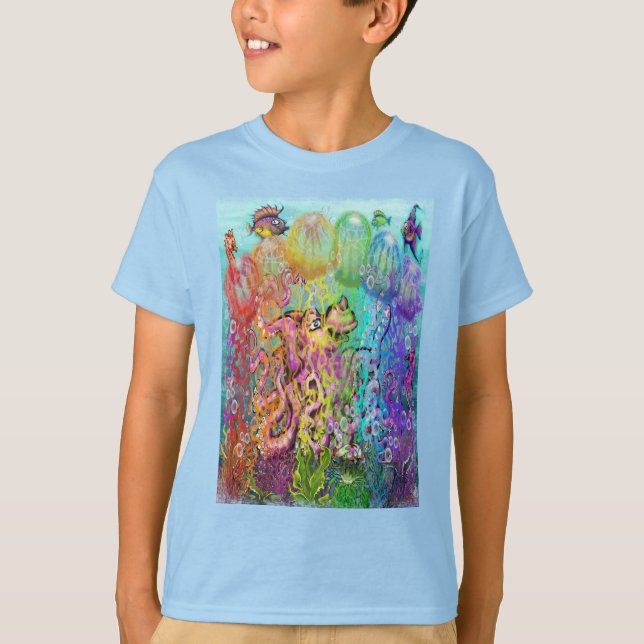 Rainbow Tentacles T-Shirt (Front)