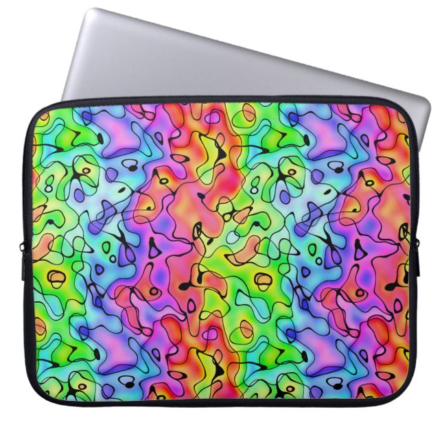 Rainbow Texture Laptop Sleeve (Front)